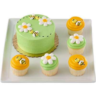 Overjoyed Spring Cake and Cupcake Combo Box - Image 1