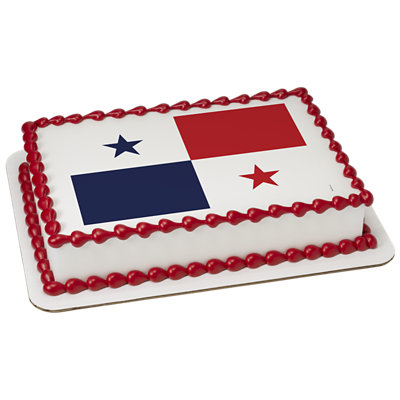 Panama Country Flag Cake - Image 1