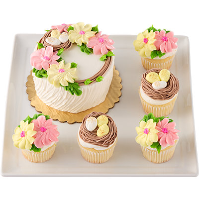 Overjoyed Easter Cake and Cupcake Combo Box - Image 1