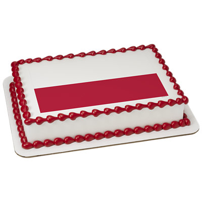 Poland Country Flag Cake - Image 1