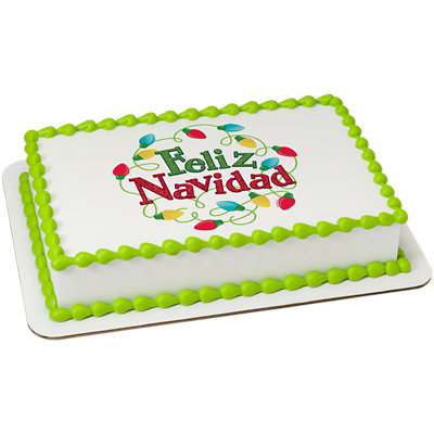 Playful Feliz Navidad Cake - Image 1