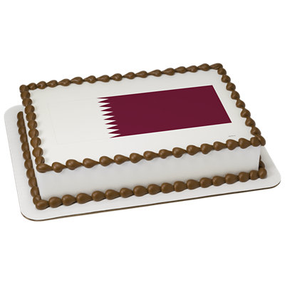 Qatar Country Flag Cake - Image 1