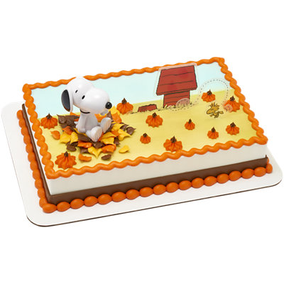 Peanuts® Snoopy® and Woodstock® Fall Cake - Image 1