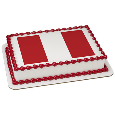 Peru Country Flag Cake - Image 1