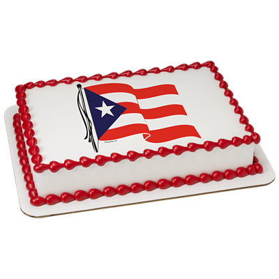 Puerto Rican Flag Cake - Image 1