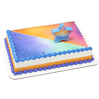 Peace Love & Happiness Cake - Image 1