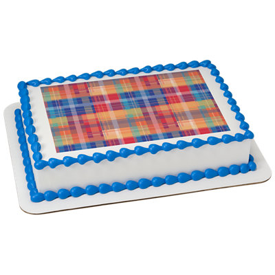 Plaid Sheet Cake - Image 1