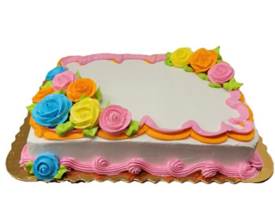 Roses Sheet Cake - Image 1