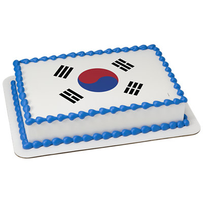 South Korea Country Flag Cake - Image 1