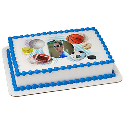 Sports Collage Cake - Image 1