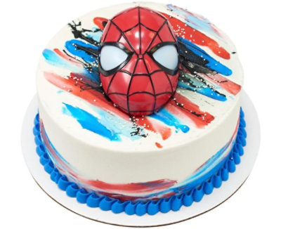 Spider-Man Red and Blue Round Cake - Image 1