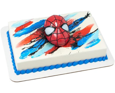 Spider-Man Red and Blue Sheet Cake - Image 1