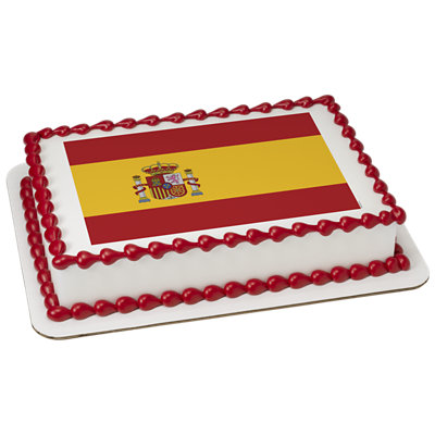 Spain Country Flag Cake - Image 1