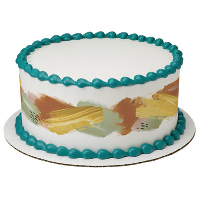 Terra Cotta Brushstroke Cake - Image 1