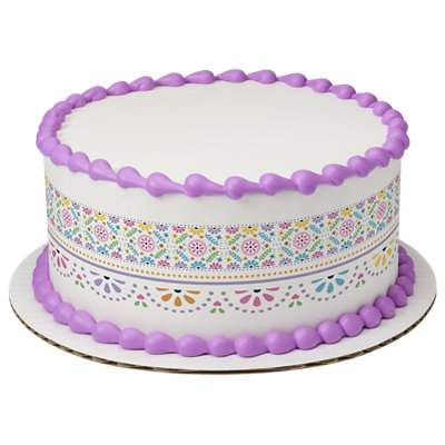 Talavera Inspired Pattern Cake - Image 1