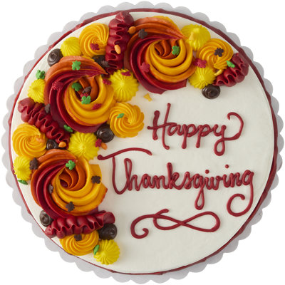 Thanksgiving Single Layer Cake - Image 1