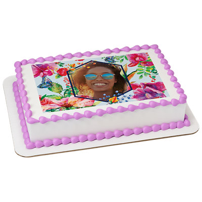Watercolor Floral Cake - Image 1