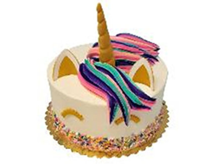 Unicorn Round Cake - Image 1