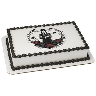 Wednesday Heart & Roses Cake - Image 1