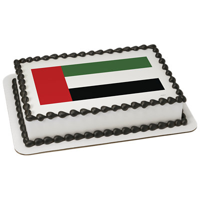 United Arab Emirates Country Flag Cake - Image 1