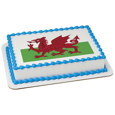 Wales Country Flag Cake - Image 1
