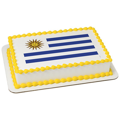 Uruguay Country Flag Cake - Image 1