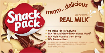 Snack Pack Triples Chocolate And Vanilla Pudding 4ct 3.25oz - 4-3.25 OZ - Image 6