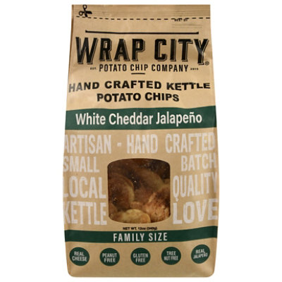 Wrap City Potato Chips White Cheddar Jalapeno - 12 OZ - Image 1