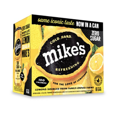 Mikes Hard Lemonade Zero Sugar In Cans - 6-12 FZ - Image 1