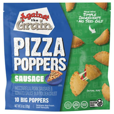 Against The Grain Pizza Poppers Sausage - 6 OZ - Image 1
