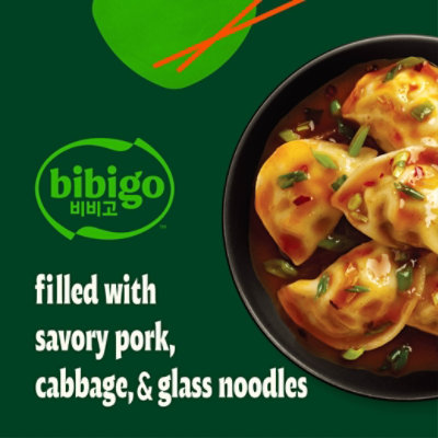 Bibigo Spicy Sauced Vegetable And Pork Dumplings 9oz - 9 OZ - Image 3