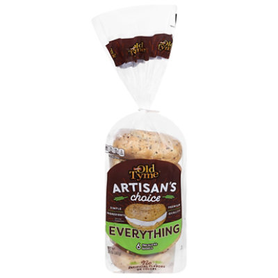 Old Tyme Artisans Choice Everything Bagels - 20 OZ - Image 1
