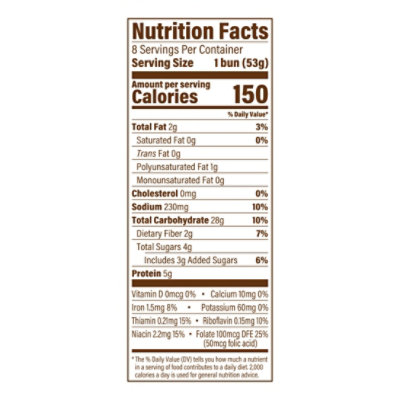 Artesano Potato Buns - 16 OZ - Image 3