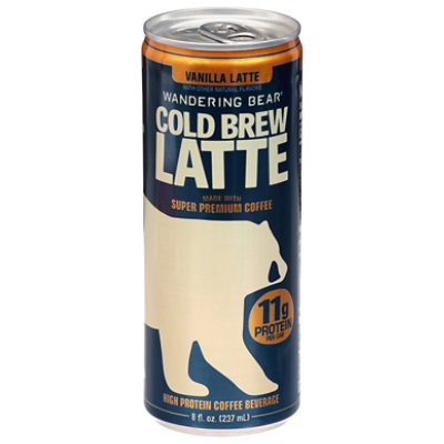 Wandering Bear Coffee Latte Vanilla Cold Brew - 8 FZ - Image 1