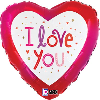 18 In I Love You Mylar - Each - Image 1