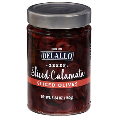 Delallo Olives Calamata Slices - 5.64 OZ - Image 1