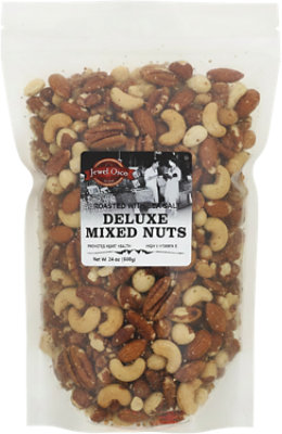 Deluxe Mixed Nuts Roasted and Salted Zip Bag - 24 Oz - Image 1
