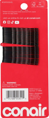Conair Styling Essentials Bobby Pins Color Match Black - 90 PK - Image 3