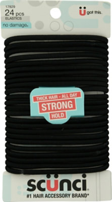 Scunci No Damage Elastics Thick Hair - 24 PK - Image 2