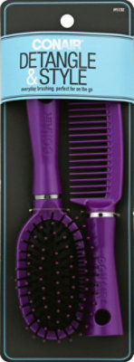 Conair Styling Essentials Brush & Comb Set Detangle & Style - EA - Image 2