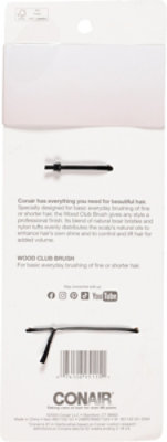 Conair Brush Wood Boar Bristle - EA - Image 3