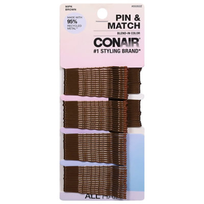 Conair Bobby Pins Brown - 90 PK - Image 2
