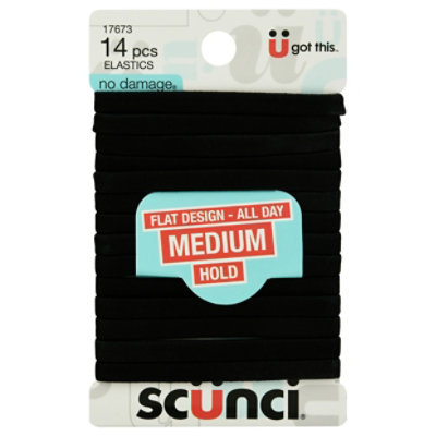 Scunci Elastics Black No Damage Flat - 14 PK - Image 3