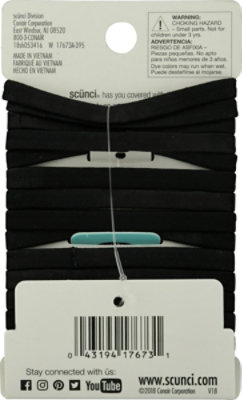 Scunci Elastics Black No Damage Flat - 14 PK - Image 4