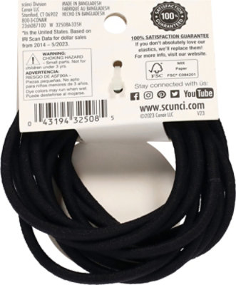 Conair Mm Elastic Thick Hair Black - 40 PK - Image 3