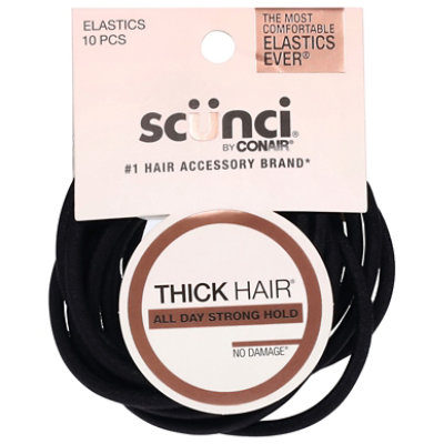 Conair Mm Elastic Thick Hair Black - 40 PK - Image 1