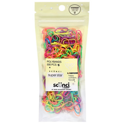 Scunci Girl No Damage Poly Bands - 500 PK - Image 1