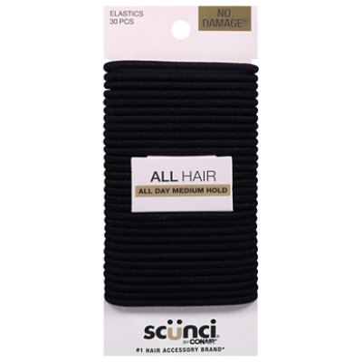 Scunci Elastics Black No Damage - 30 PK - Image 2