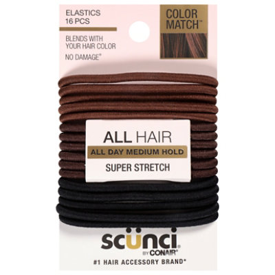 Scunci Elastics Brunette Color Match - 16 CT - Image 2