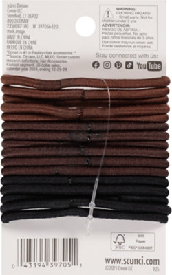 Scunci Elastics Brunette Color Match - 16 CT - Image 3